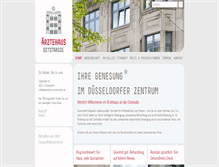 Tablet Screenshot of aerztehaus-oststrasse.de